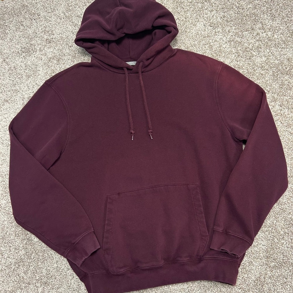 GAP Hoodie Pullover Sweatshirt Men Size Medium Purple Fade Grunge Retro